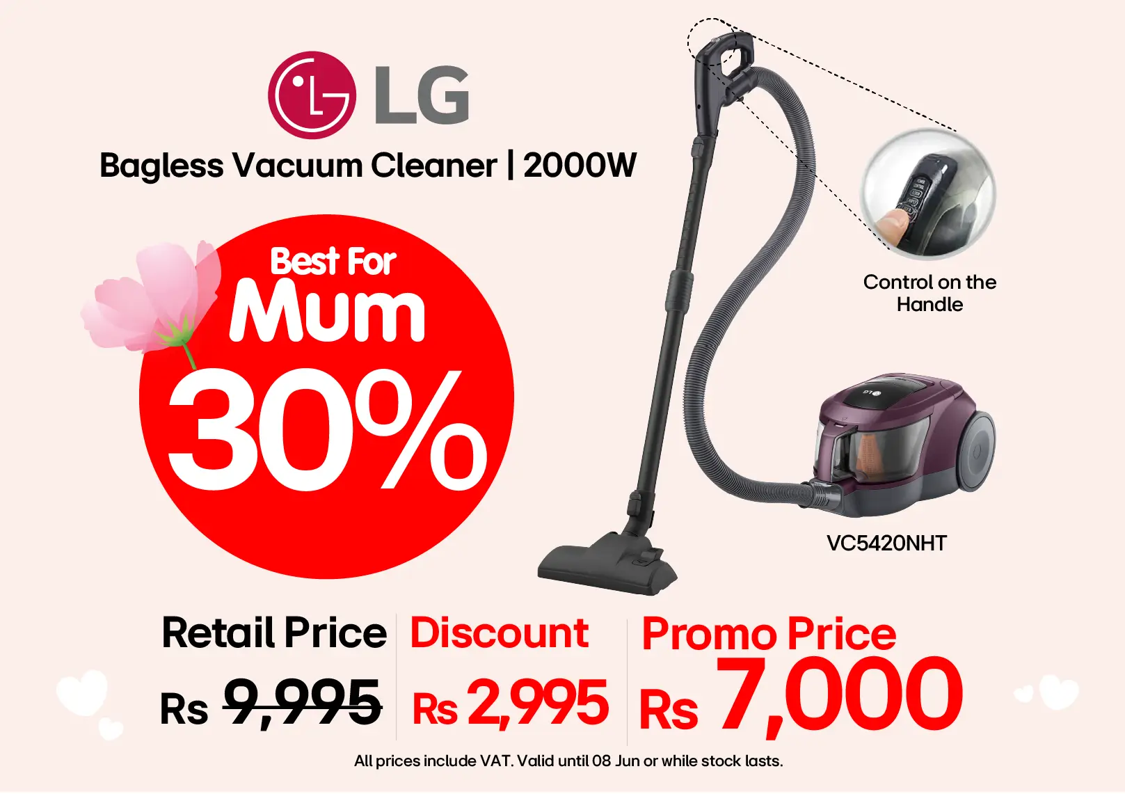 Vacuum cleaner Mothers Day Promo